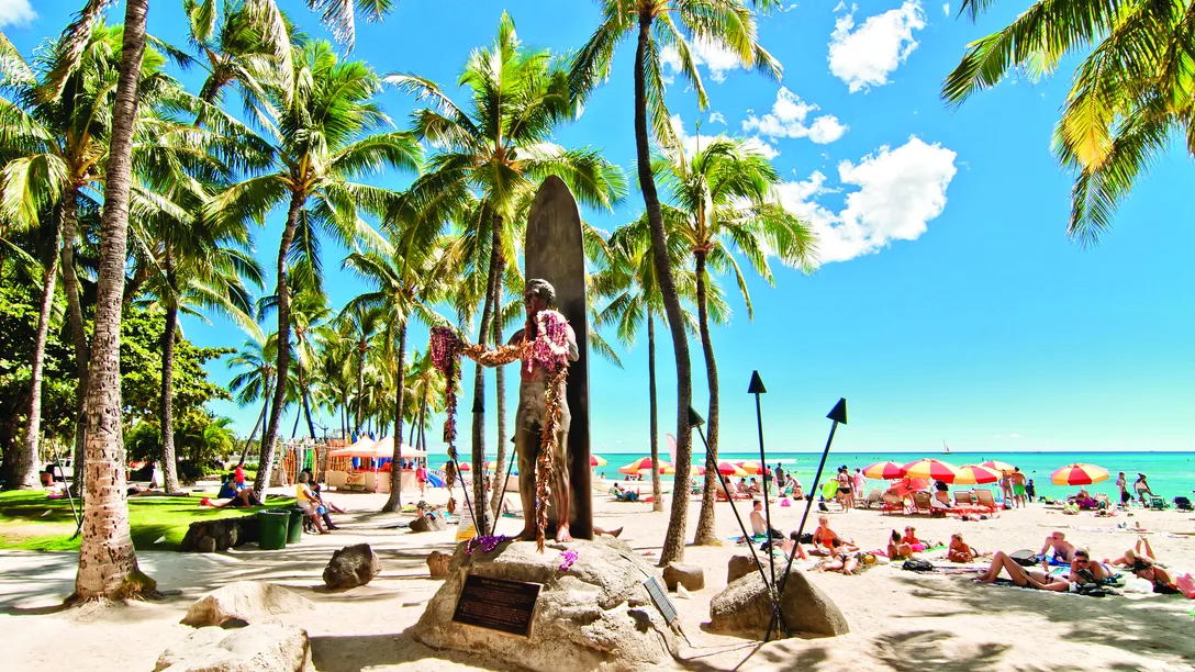 Waikiki beach Honolulu shutterstock 176453954