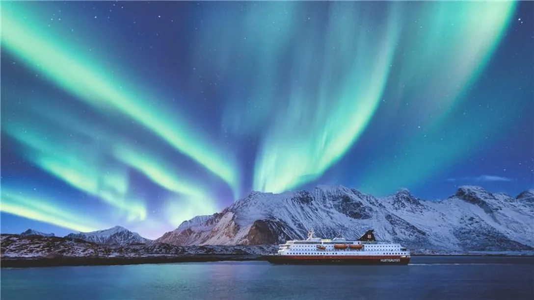 Northern Lights and ship Hero image