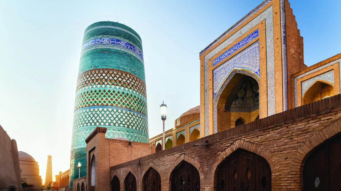 Shutterstock 545766100 Oriental buildings of old city of Itchan Kala Khiva Uzbekistan