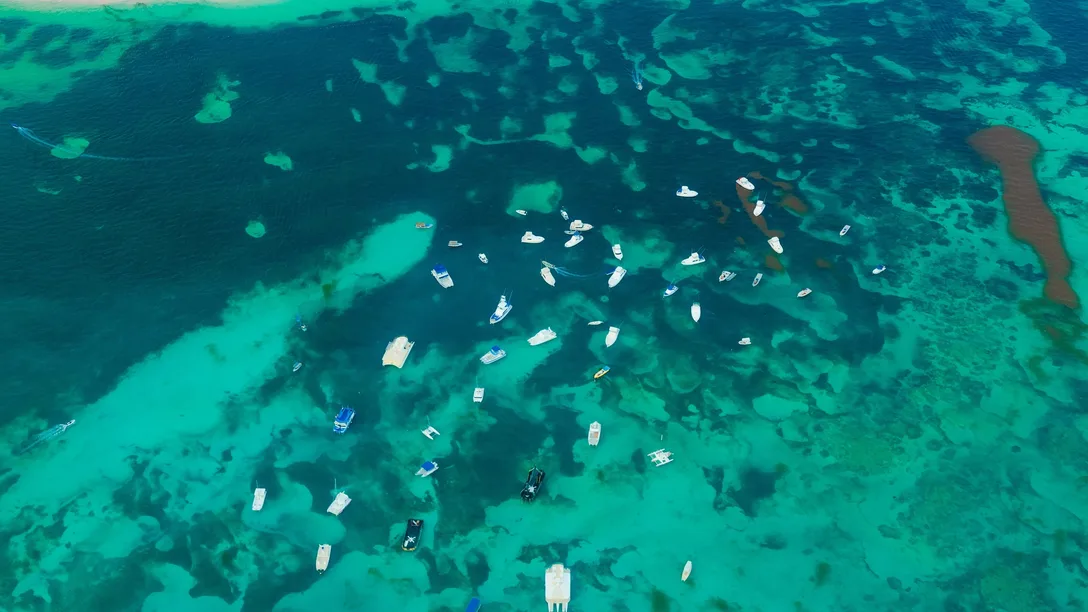 Aerial Seascape Boats